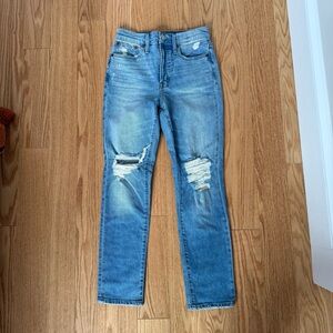 BNWT Madewell Perfect Vintage Destroyed Jeans